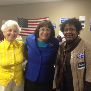 Annie with volunteers at Nashua Headquarters