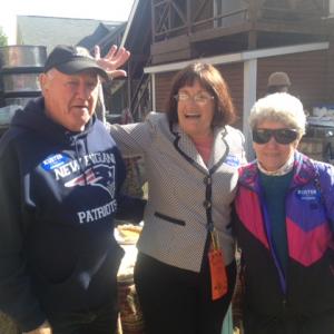 Annie with constituents at the Warner Fall Foliage Festival 
