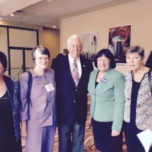 Annie with supporters from Women's Fund New Hampshire